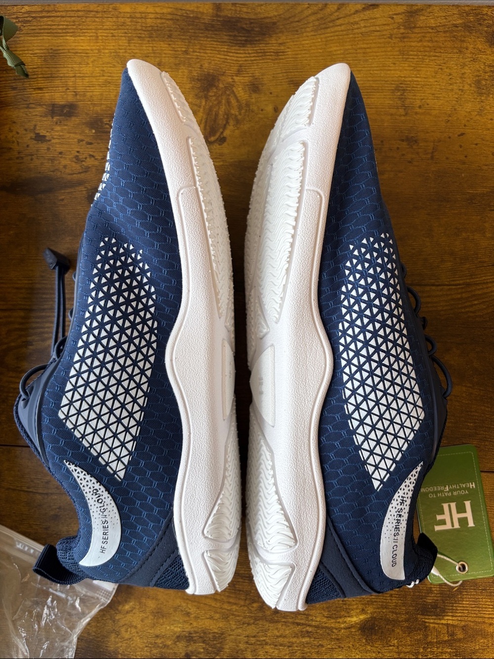 Hike Navy Athletic Shoes - Lightweight Everyday Trainer - Picture 8 of 10
